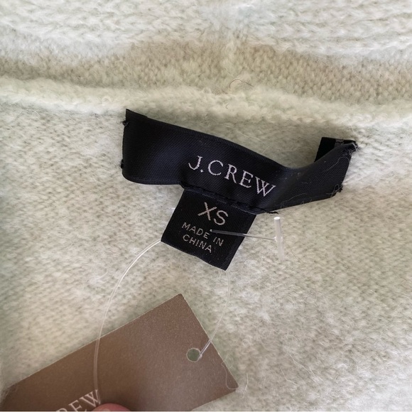 J.Crew V-neck wool blend long line tunic style oversized sweater size XS - Picture 9 of 12